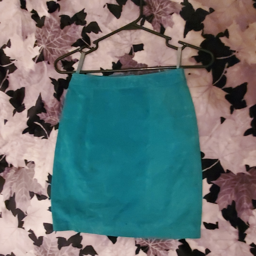Vintage suede skirt